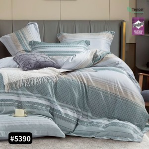 JLIFE嚴選天絲-雙人加大6*6.2抗皺萊賽爾天絲薄床包兩用被四件組/多款花色