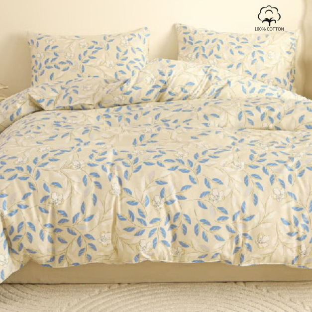 純萃絲光精梳棉薄床包枕套Ⅱ/三件組-雙人加大特大/多款