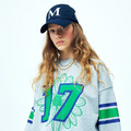 韓國MARDI MERCREDI新款M字小花棒球帽_1