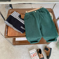 硬挺帥氣墨綠長褲 ㋛_3