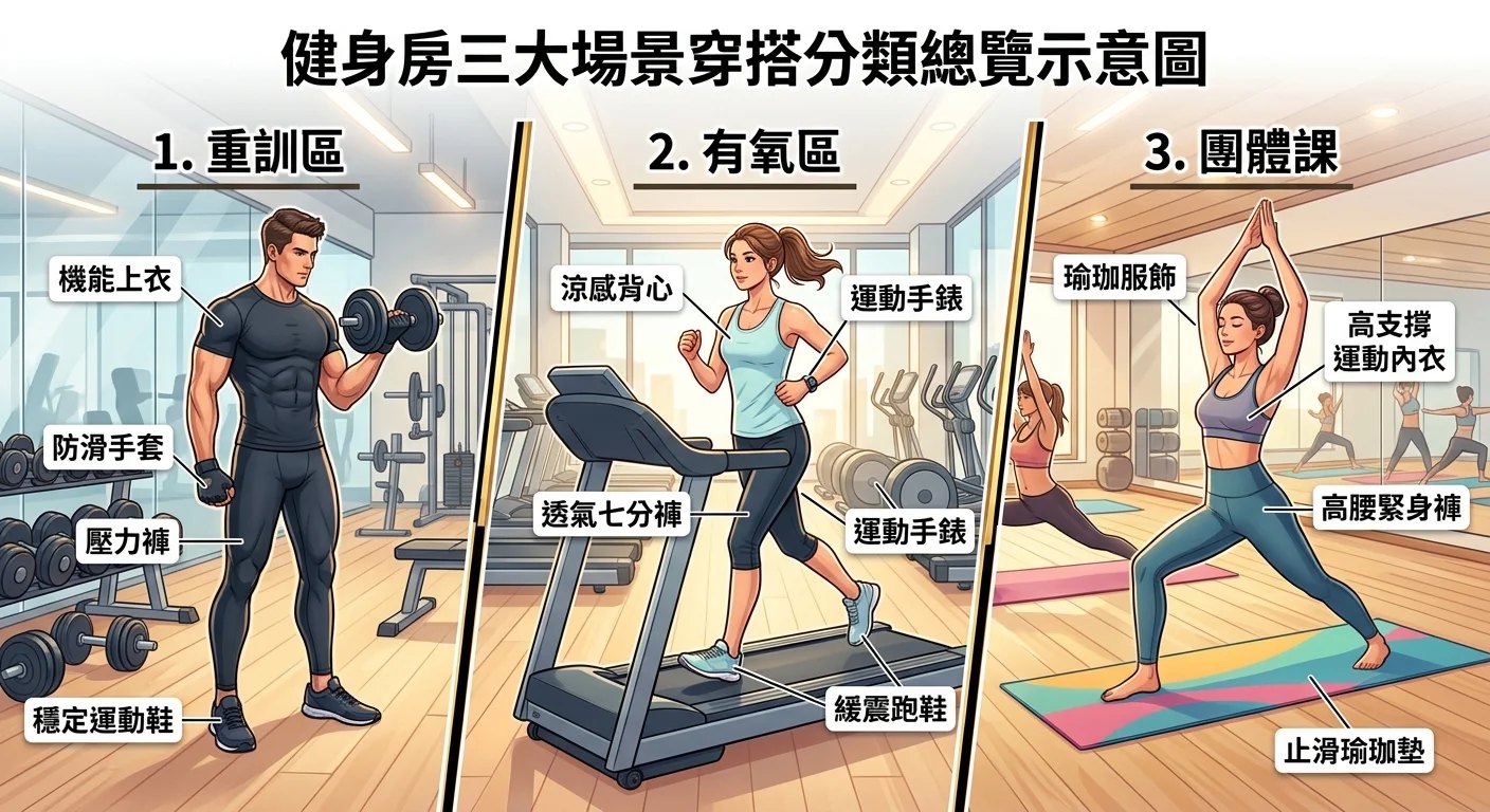 健身穿搭完整指南 2026：新手到老手的場景搭配清單與 FAQ｜ANN RENA REYES