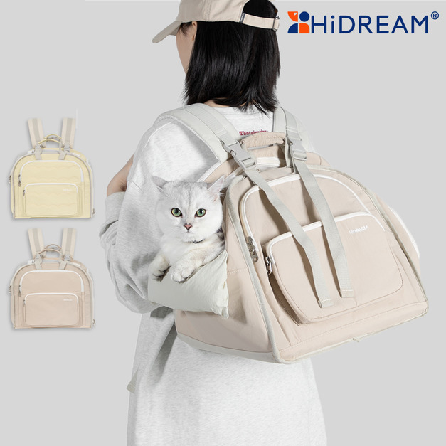 【Hidream 寵生幾何】軟FUFU吐司雙肩包