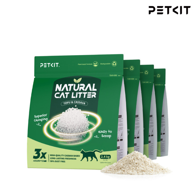 【PETKIT佩奇)】植物混合貓砂2.4kg 四入/箱