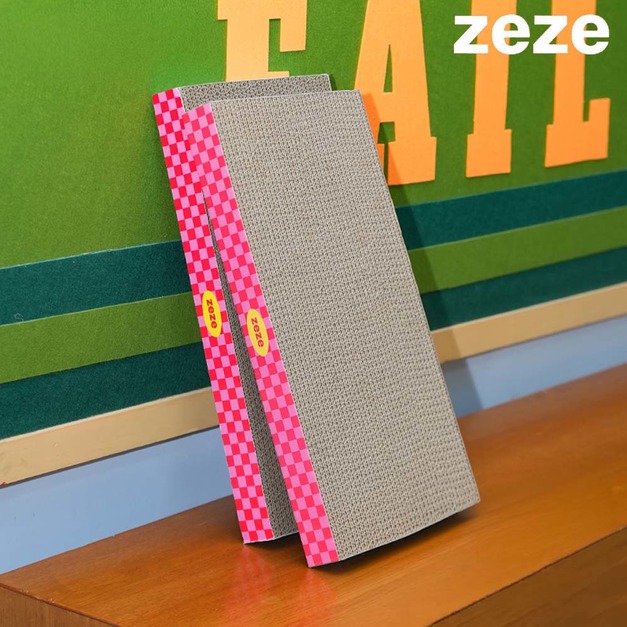 【ZEZE】霓虹甜心瓦楞紙抓板