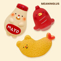 【MEANINGLUS】便當啾啾3入組(炸蝦/香腸/美乃滋)｜乳膠玩具