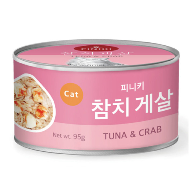 Finiki 菲尼奇 貓用爽口吃肉系列罐-鮪魚&蟹肉 95g