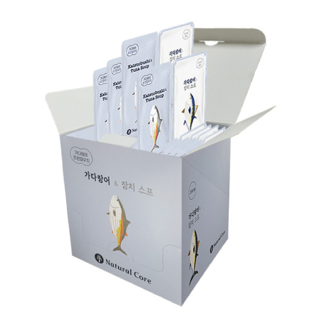 韓國 NATURAL CORE 自然核心 營養雙袋-鰹魚&鮪魚 40gx2入(14包/盒)