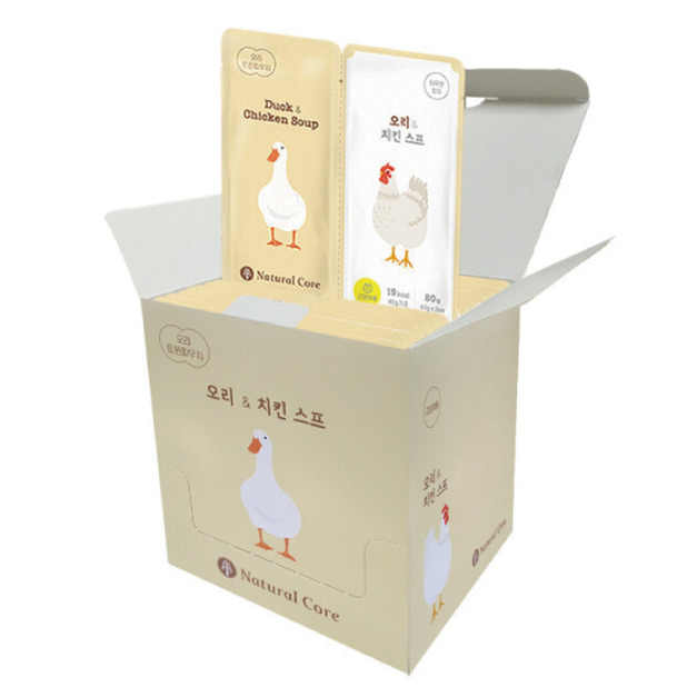 韓國 NATURAL CORE 自然核心 營養雙袋-鴨肉&雞肉 40gx2入(14包/盒)