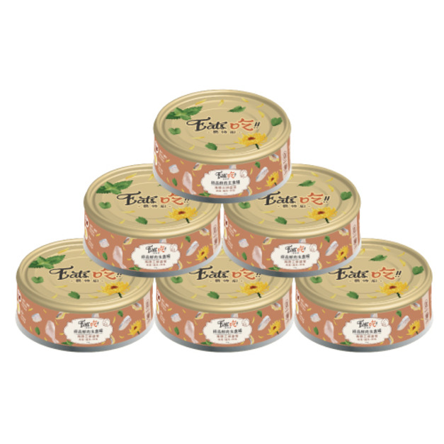Eat's 易特廚 極品鮮肉主食罐系列-海陸三拼盛宴(嫩雞+鱸魚+鯡魚) 80gx24罐/箱
