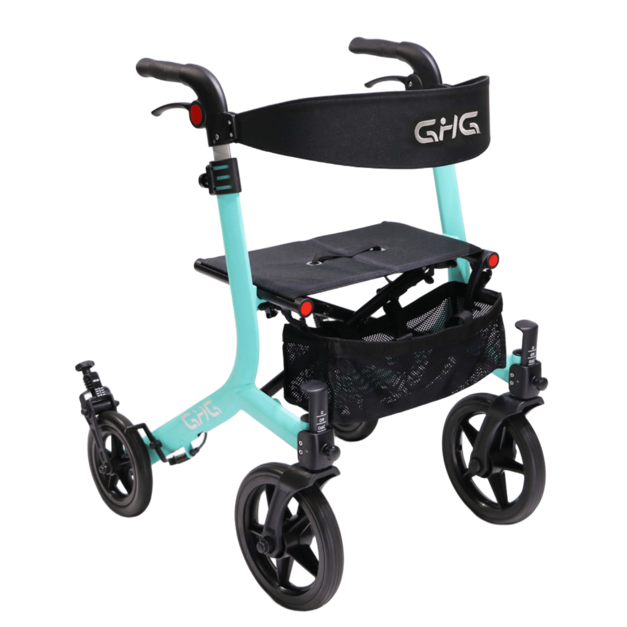 【廣翰 R1 安行助步車 (豪華版)】｜定向/阻力輪｜台灣製造｜2025台灣精品獎｜ISO 11199-2 認證｜馬卡龍色系四色可選｜長照/身障輔具助步車補助｜高雄輔具租賃與販售 - 悠肯醫療(R1)