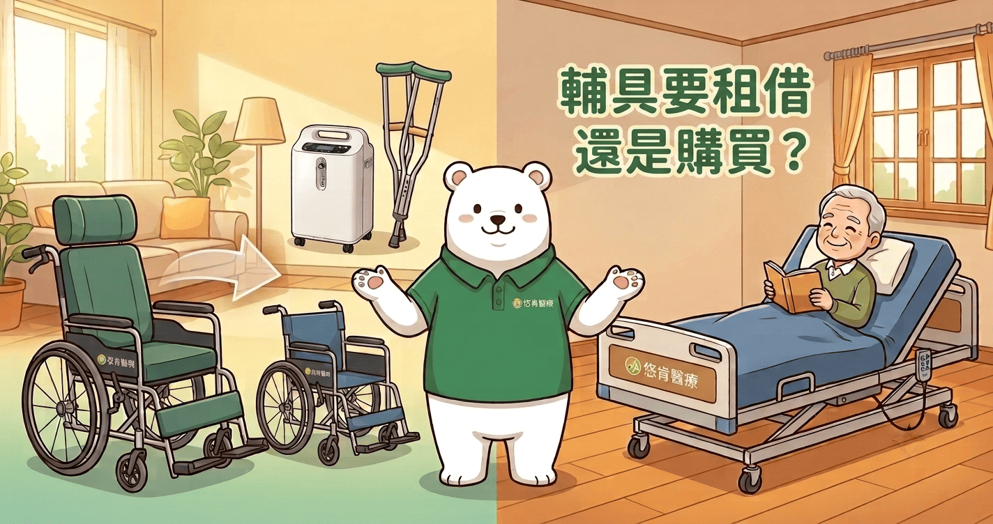 『2026長照輔具租借指南』輔具租借比購買還划算？輪椅/拐杖/助行器/氧氣機都可以租？