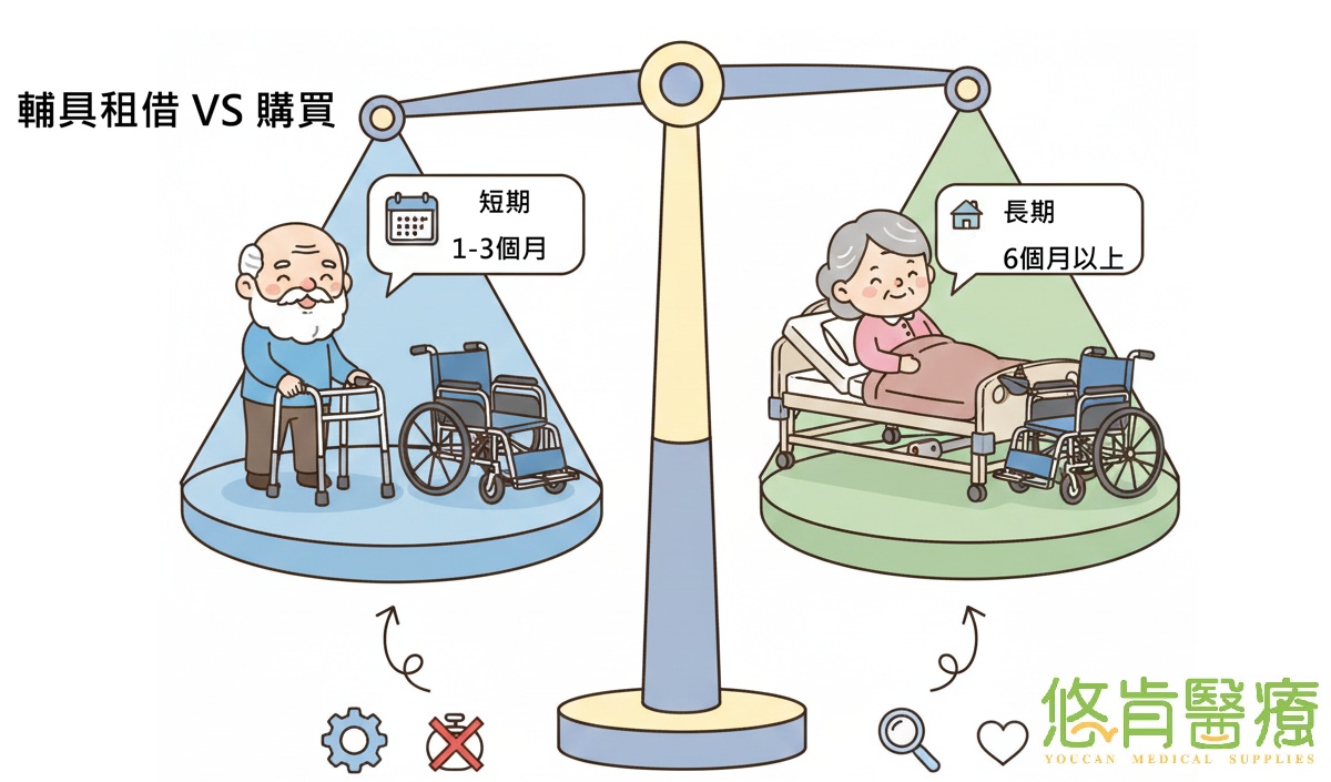 【輔具租賃 vs 輔具購買】如何選擇最划算？短期需求、不確定性輔具租借指南