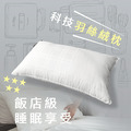 MIT羽絲絨枕 l 五星級專用枕 l 慢回彈蓬鬆枕 l 水洗枕