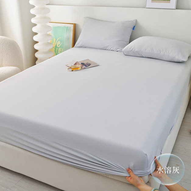 【Novaya 諾曼亞】冰冰紗涼感抗菌床包組 標準雙人床包三件組(3色)