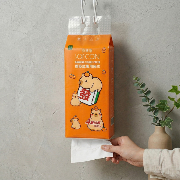 提掛式4層抽取式萬用紙巾 320抽