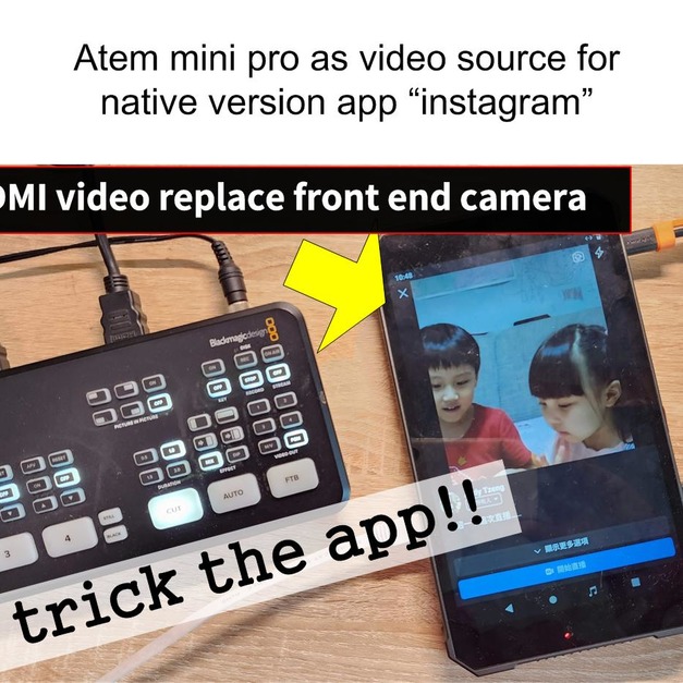 New professional streaming tablet ! external HDMI source replace android inside camera