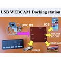 USB webcam streaming multimedia adapter (UVC docking station )_2
