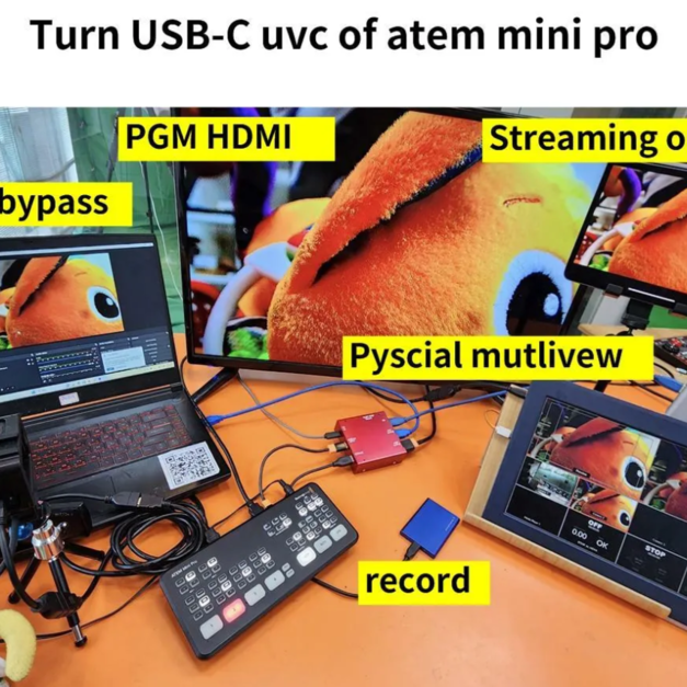 USB webcam streaming multimedia adapter (UVC docking station )