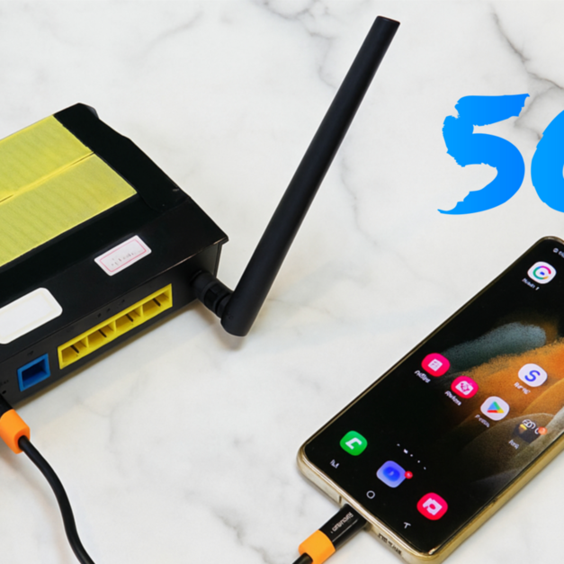 Router That Supports Android Phone as a USB Network Adapter! Get Wired RJ45 cable Outdoors!