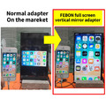 FEBON smartphone vertical full screen mirroring to TV adapter! smartphone as digital signage_2