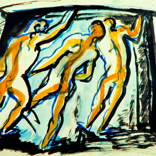 洪瑞麟授權數位典藏｜編號140 礦工