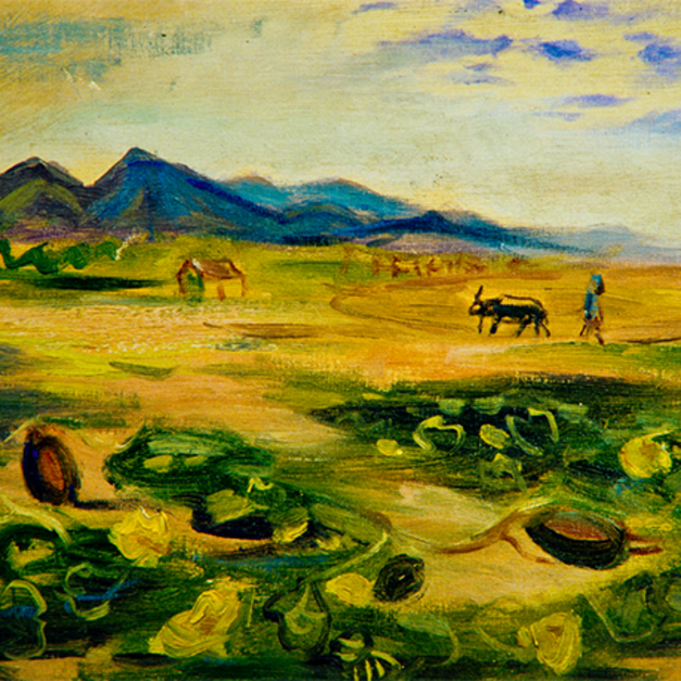 洪瑞麟授權數位典藏｜編號205 風景