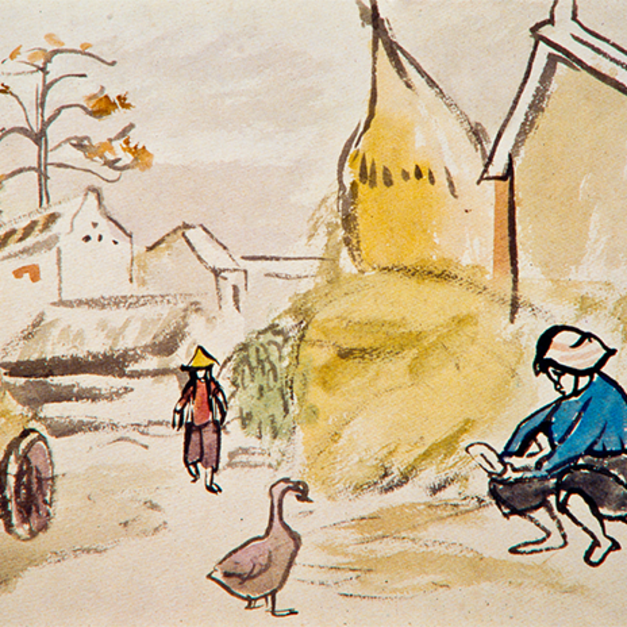 洪瑞麟授權數位典藏｜編號307 風景