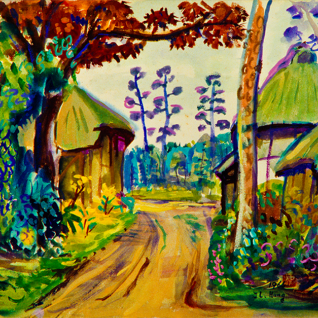 洪瑞麟授權數位典藏｜編號316 風景