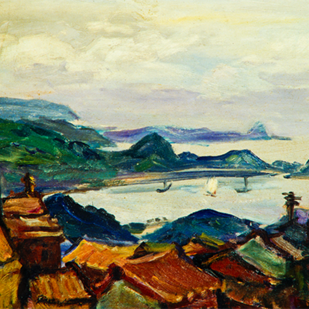 洪瑞麟授權數位典藏｜編號218 風景