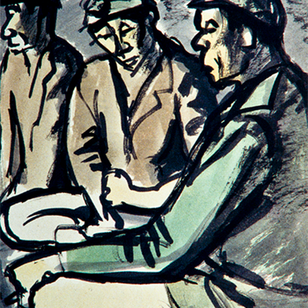 洪瑞麟授權數位典藏｜編號113 礦工