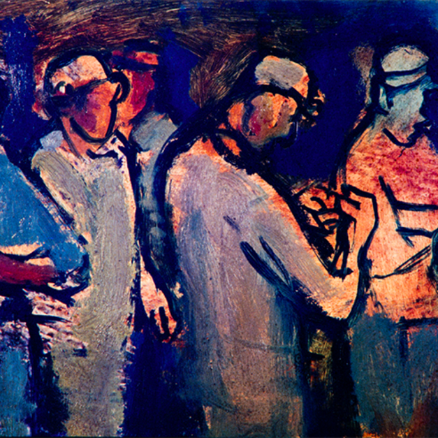 洪瑞麟授權數位典藏｜編號149 礦工