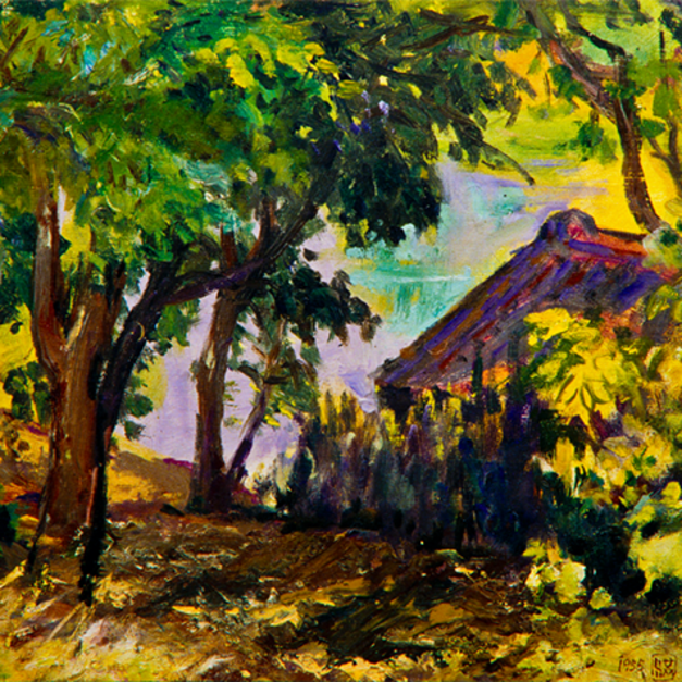 洪瑞麟授權數位典藏｜編號214 風景