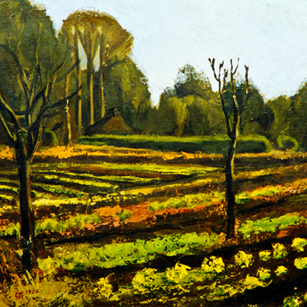 洪瑞麟授權數位典藏｜編號206 風景