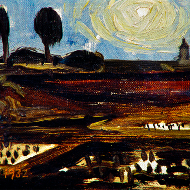 洪瑞麟授權數位典藏｜編號202 風景