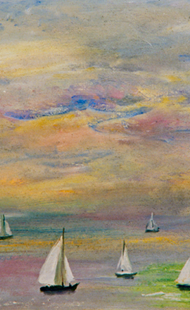 洪瑞麟授權數位典藏｜編號256 風景