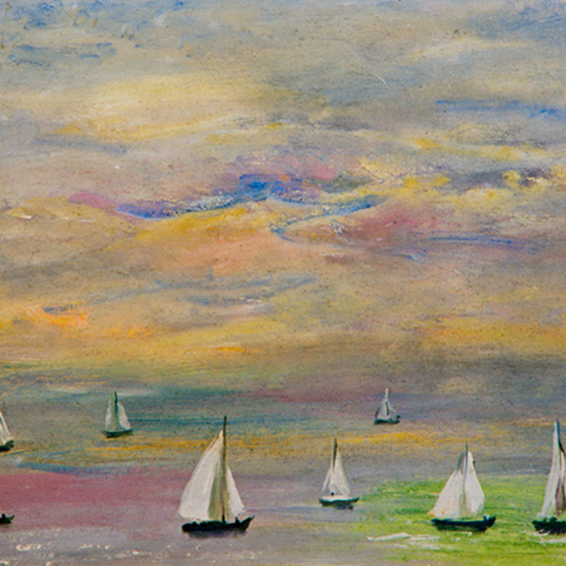 洪瑞麟授權數位典藏｜編號256 風景