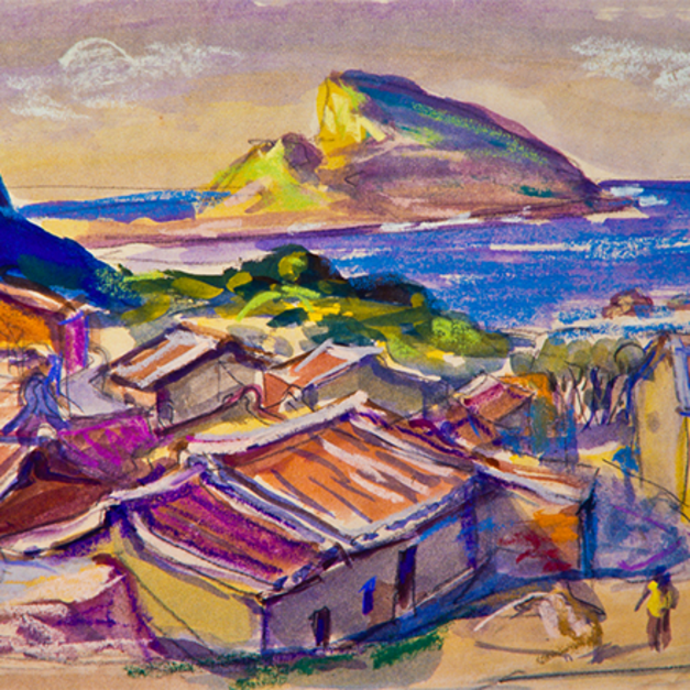 洪瑞麟授權數位典藏｜編號330 風景