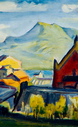 洪瑞麟授權數位典藏｜編號240 風景