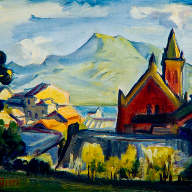 洪瑞麟授權數位典藏｜編號240 風景