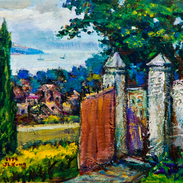 洪瑞麟授權數位典藏｜編號231 風景