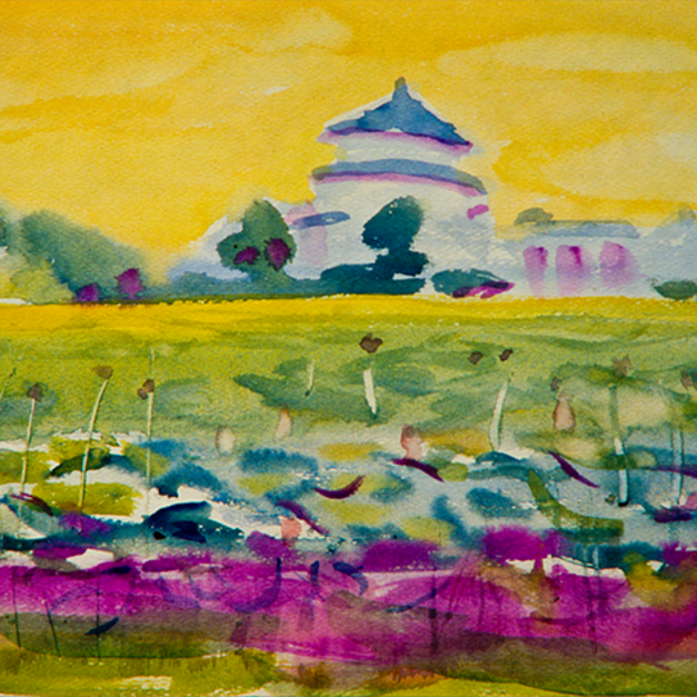 洪瑞麟授權數位典藏｜編號325 風景