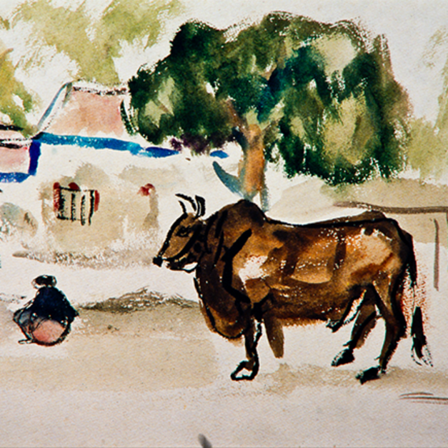 洪瑞麟授權數位典藏｜編號308 風景