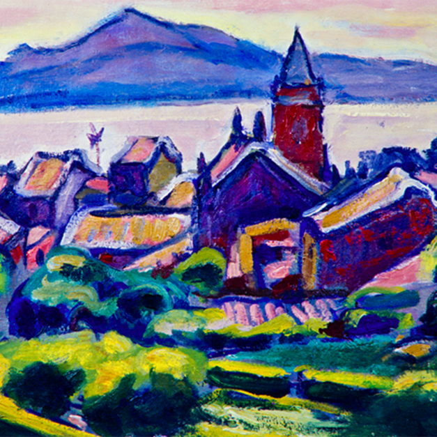 洪瑞麟授權數位典藏｜編號244 風景