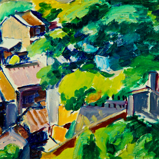 洪瑞麟授權數位典藏｜編號245 風景