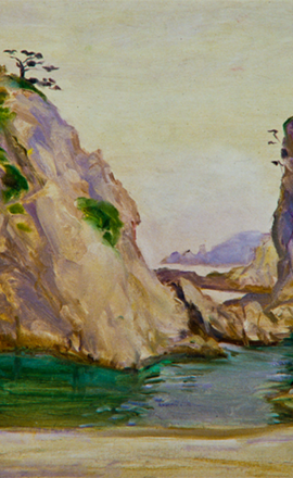 洪瑞麟授權數位典藏｜編號232 風景