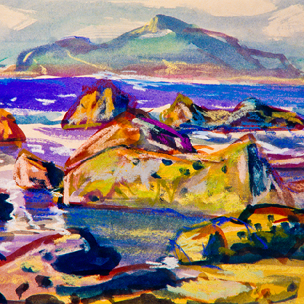 洪瑞麟授權數位典藏｜編號350 風景