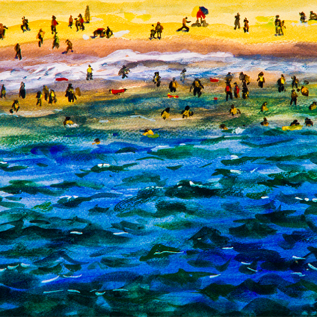 洪瑞麟授權數位典藏｜編號351 風景