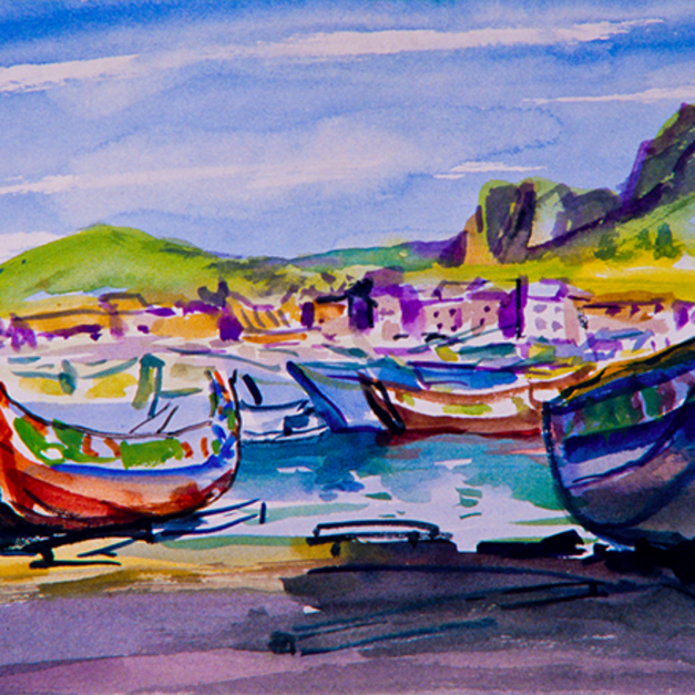 洪瑞麟授權數位典藏｜編號356 風景