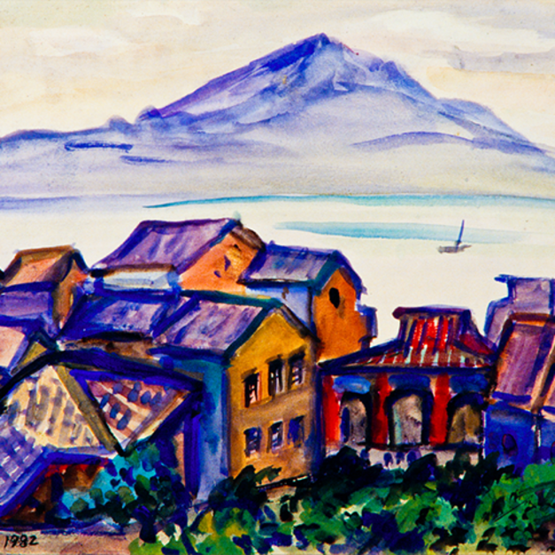 洪瑞麟授權數位典藏｜編號358 風景