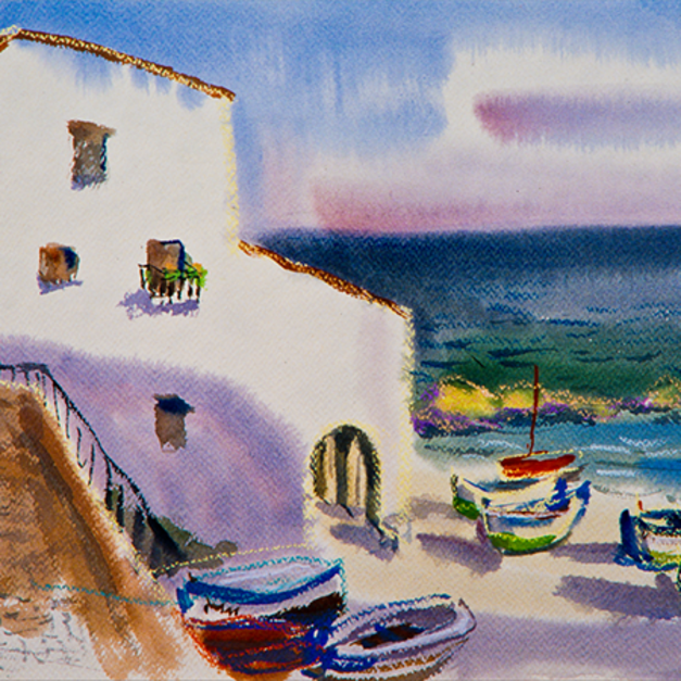 洪瑞麟授權數位典藏｜編號355 風景